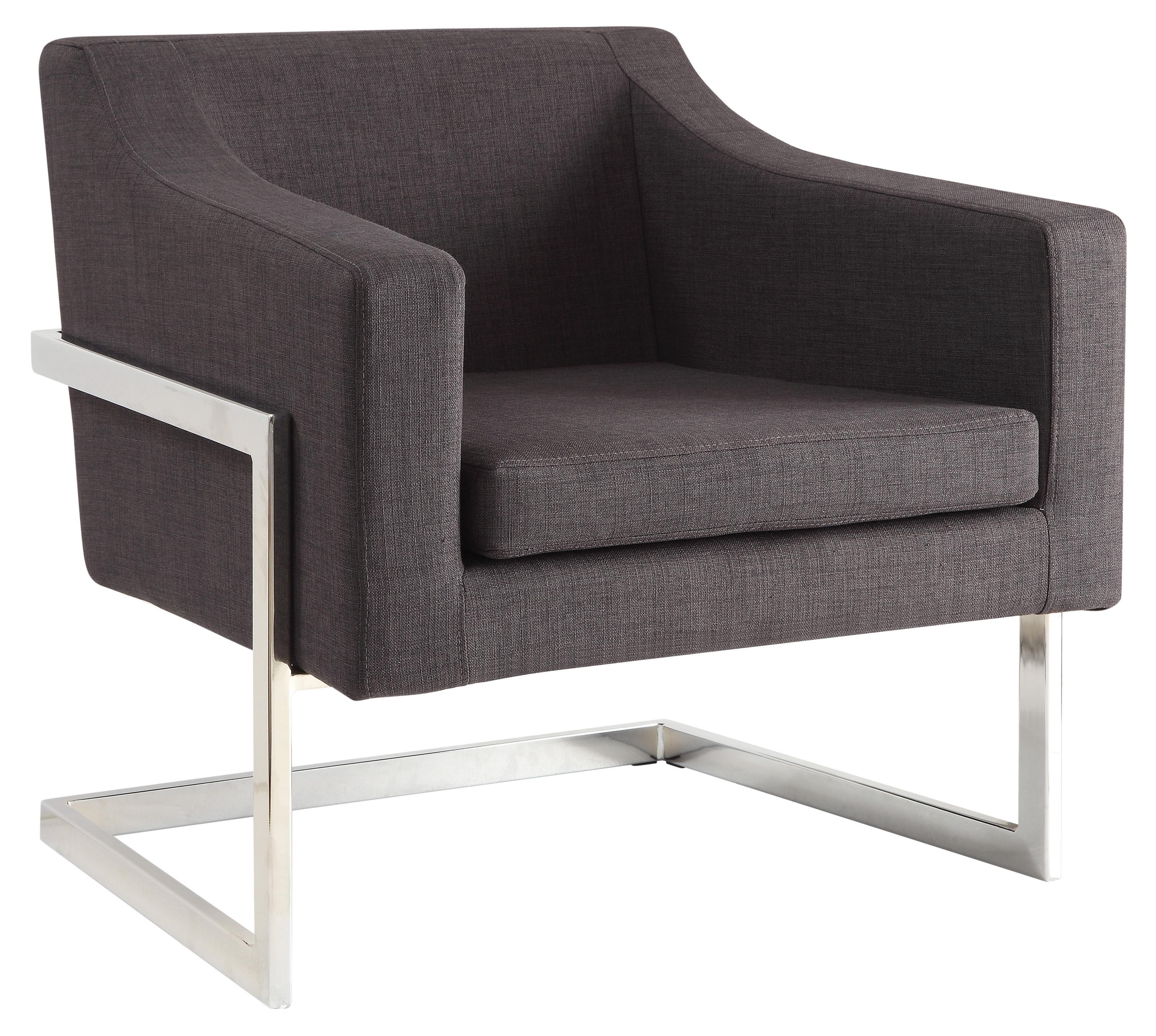 Grey linen accent discount chair